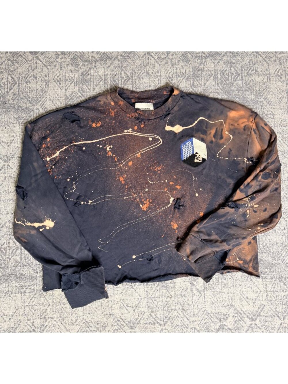Henrik Vibskov x Dro Lab Custom 1/1 Reworked Distressed Drop Shoulder Sweatshirt